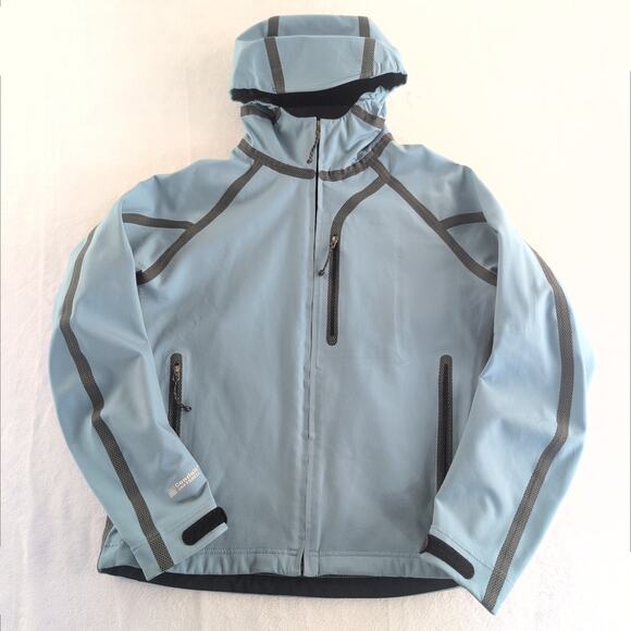 Vintage Moutain Hardware Conduit Soft Shell Jacket Women's Size 10 Blue/Grey - Picture 1 of 11